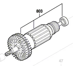 Induit réf. 1 604 010 BS8 Bosch